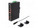 Industrial module: switch Ethernet | unmanaged | 12&divide;48VDC | RJ45 | 5W