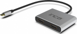 INCA Adapter ITPC-4 T&uuml;&uuml;p C > 2xHDMI 4K30Hz, 1xUSB-A, 1xUSB-C