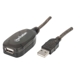 MANHATTAN USB-pikenduskaabel USB 2.0 A -> A St/Bu 20.00m jaem&uuml;&uuml;giks