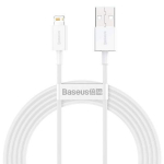 Baseus Lightning Superior Series kaabel, kiire laadimine, andmeside 2.4A, 2m White (CALYS-C02)