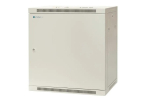 EMITERNET Single wall-mounted cabinet 19'' 12U, full sheet metal door, 600&times;450&times;635mm width/depth/height. EM/AP6412-B