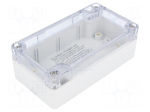 Enclosure: multipurpose | X: 65mm | Y: 120mm | Z: 40mm | 1554 | grey | IP66