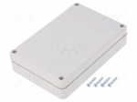 Enclosure: multipurpose | X: 80mm | Y: 120mm | Z: 27mm | ABS | grey