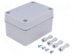 Enclosure: multipurpose | X: 80mm | Y: 110mm | Z: 65mm | PICCOLO | grey