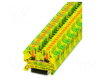 Splice terminal: rail | for DIN rail mounting | snap-on | 4mm2