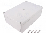 Enclosure: multipurpose | X: 180mm | Y: 254mm | Z: 90mm | PK | light grey