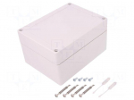 Enclosure: multipurpose | X: 122mm | Y: 162mm | Z: 90mm | TG PC | grey