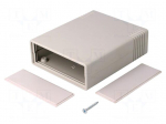 Enclosure: with panel | X: 91mm | Y: 111mm | Z: 35mm | ABS | grey