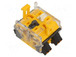 Contact block | 22mm | 04 | front fixing | push-in terminals | 250VAC