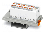 Splice terminal: rail | 17.5A | 500V | push-in | PA | 0.14&divide;2.5mm2