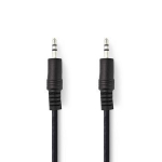 Cable iLike  Stereo audio kabelis 3 5 mm Male - 3 5 mm Male 1 5 m melns