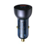 Adapter Baseus  Baseus CCKX-C0G Auto Lādētājs USB-C / USB / 3A / 65W / Quick Charge 4.0 Melna