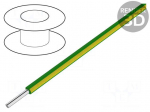 Wire | EcoWire | solid | Cu | 18AWG | green-yellow | MPPE | 600V | 305m