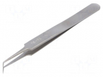 Tweezers | 115mm | for precision works | Blades: narrow,curved
