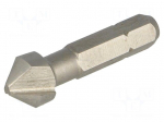 Countersink bit | Mounting: 1/4" (C6,3mm) | &Oslash;: 2.5&divide;10.4mm