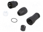 Plug | Connector: circular | 720 | male | PIN: 5 | gold-plated | 5A | IP67