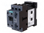 Contactor: 3-pole | NO x3 | Auxiliary contacts: NO + NC | 24VDC | 25A