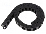 Cable chain | Series: B15 | Bend.rad: 48mm | L: 1006mm | Int.width: 25mm