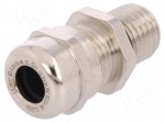Cable gland | with long thread | M12 | 1,5 | IP68 | Mat: brass