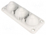 Multigate grommet | light grey | Holes no: 7 | -40&divide;100&deg;C | IP66,IP67