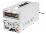 Power supply: laboratory | switched-mode,single-channel | 0&divide;60V