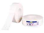 Tape: duct | W: 50mm | L: 50m | Thk: 0.3mm | white | natural rubber | 10%
