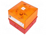 Signaller: lighting | flashing light | amber | Series: FL40 | 24VDC