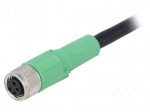 Connection lead | M8 | PIN: 4 | straight | 5m | plug | 30VAC | 4A | -25&divide;90&deg;C