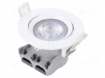LED spotlight | 220/240VAC | 5W | warm white | 36&deg; | 3000K | 420lm | &Oslash;72mm