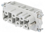 Connector: rectangular | female | Pitch: 77,5x27mm | 400V | 41A | PIN: 6