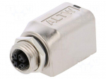 Adapter | RJ45 socket,M12 female | X code-ProfiNET | PIN: 8 | Cat: 6a