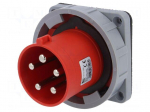Connector: AC supply 3-phase | socket | male | 63A | 400VAC | IEC 60309