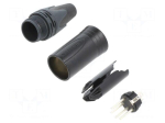 Connector: XLR | plug | male | audio video | XX | 10A | PIN: 4 | straight
