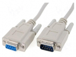 Cable | D-Sub 9pin socket,D-Sub 9pin plug | Len: 5m | &Oslash;cable: 5mm
