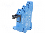 Socket | 6A | 250VAC | for DIN rail mounting | screw terminals | IP20