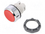Switch: push-button | 22mm | red | none | IP66 | flat | MPI | Pos: 2 | &Oslash;22.5mm