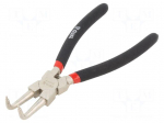 Pliers | for circlip | internal | Pliers len: 200mm | angular