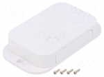 Enclosure: with panel | with fixing lugs | PFF | X: 67.4mm | Y: 124.3mm