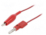 Test lead | 60VDC | 30VAC | 5A | Len: 0.914m | red | 3220