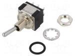 Switch: toggle | Pos: 2 | DPDT | ON-ON | 6A/125VAC | 6A/6VDC | MTE | 20m&Omega;