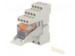 Relay: interface | 4PDT | Ucoil: 230VAC | for DIN rail mounting | CR-M