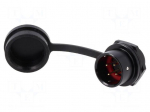 Connector: circular | socket | male | PIN: 4 | IP67 | SA16 | 5A | 500V