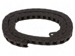 Cable chain | E2.15 | Bend.rad: 28mm | L: 1000mm | Int.height: 14.4mm