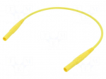 Test lead | 19A | banana plug 4mm,both sides | insulated | Len: 0.25m
