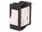 Circuit breaker | Urated: 240VAC | 60VDC | 8A | DPST | Poles: 1 | SNAP-IN