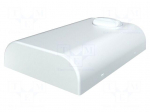 Enclosure: wall mounting | X: 80mm | Y: 120mm | Z: 25mm | ABS | white