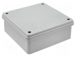 Enclosure: multipurpose | X: 160mm | Y: 160mm | Z: 60mm | ABS | grey | IP65