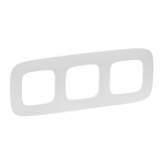 Plate Valena Allure - 3 gang - white