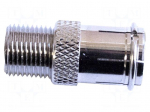 Laboratory connector: BNC | male | BNC plug,F socket | 75&Omega; | -40&divide;65&deg;C