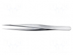 Tweezers | 110mm | for precision works | Blade tip shape: sharp